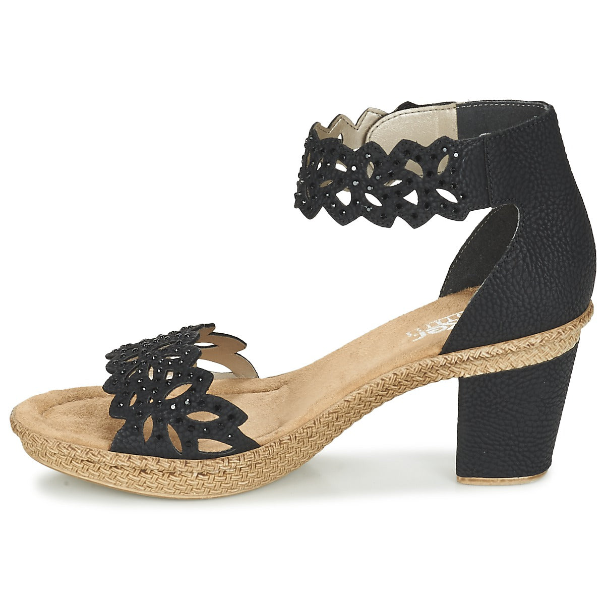 Sandali Donna Rieker POTIRASSE Nero