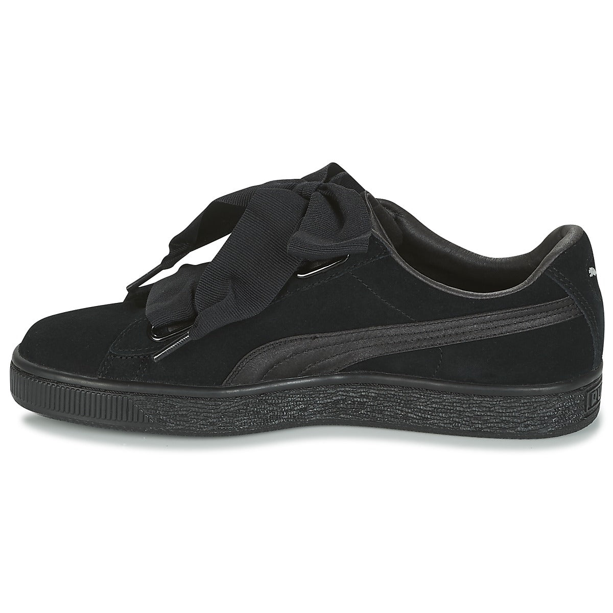 Sneakers basse Donna Puma W SUEDE HEART EP.BLACK Nero