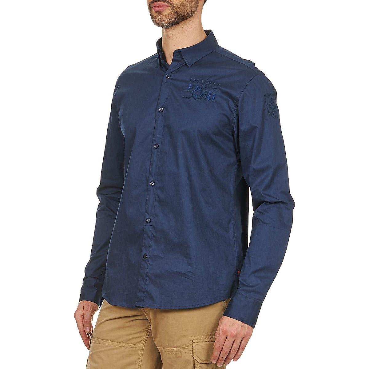 Camicia a maniche lunghe Uomo Les voiles de St Tropez ACOUPA Blu