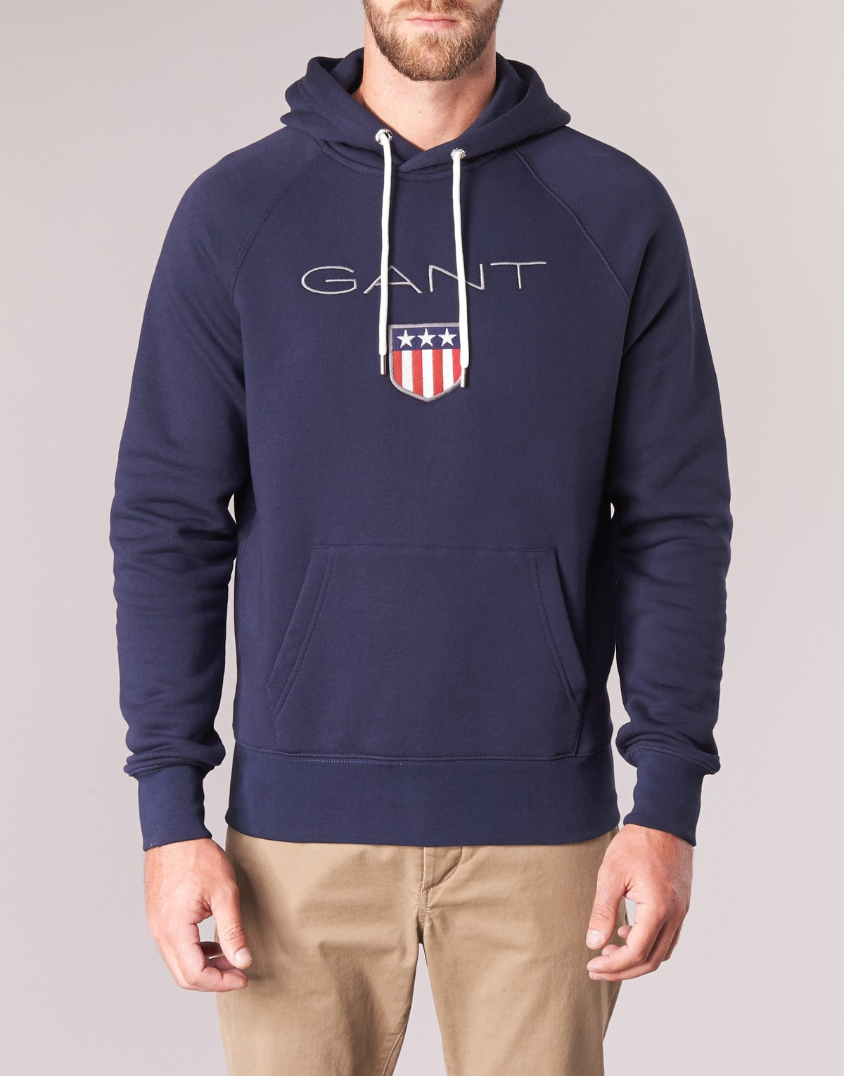 Felpa Uomo Gant GANT SHIELD SWEAT HOODIE Blu
