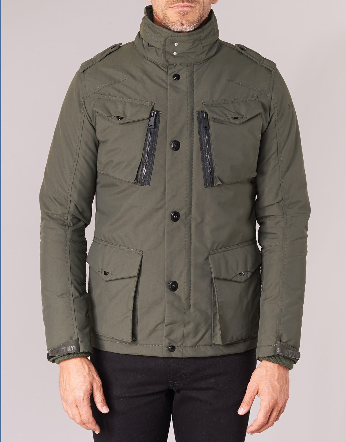 Parka Uomo Schott FIELD Kaki