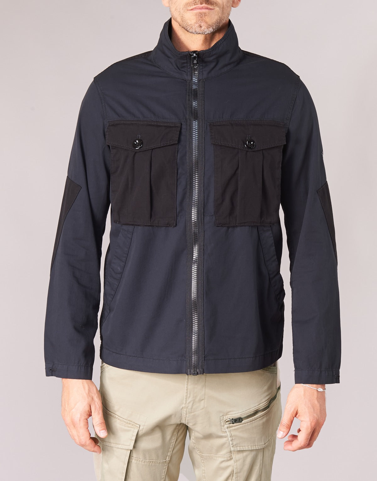 Giubbotto Uomo G-Star Raw TYPE C UTILITY PM OVERSHIRT Nero