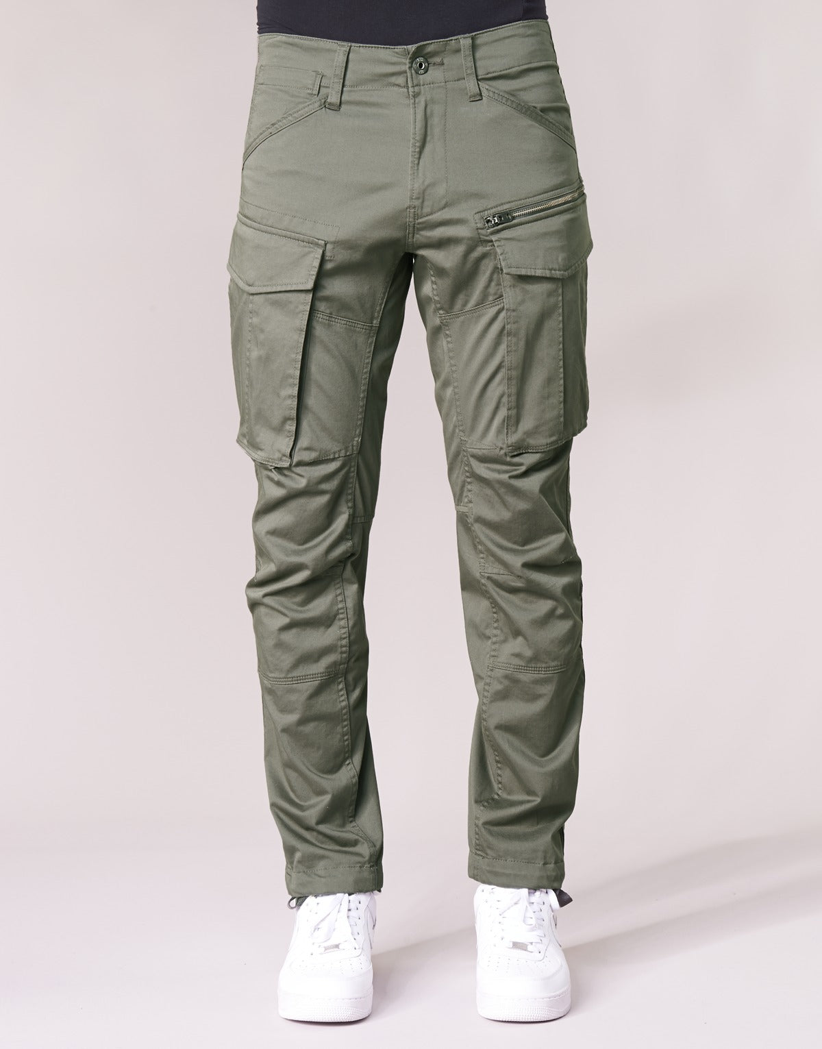 Pantalone Cargo Uomo G-Star Raw ROVIC ZIP 3D STRAIGHT TAPERED Verde