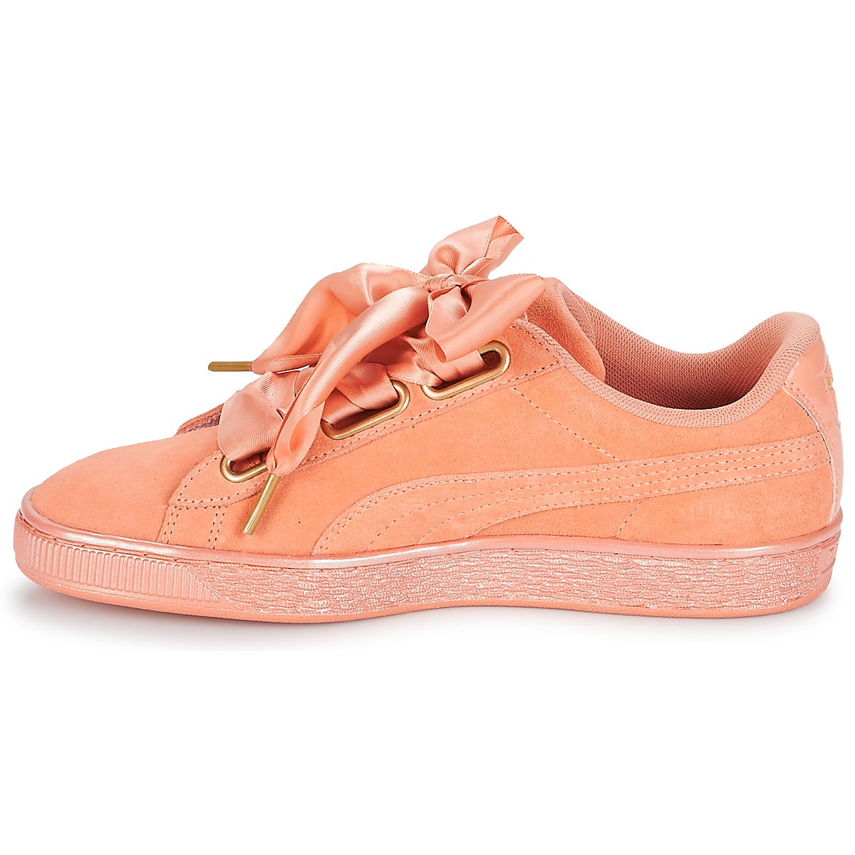 Sneakers basse Donna Puma WN SUEDE HEART SATIN.DUSTY Arancio