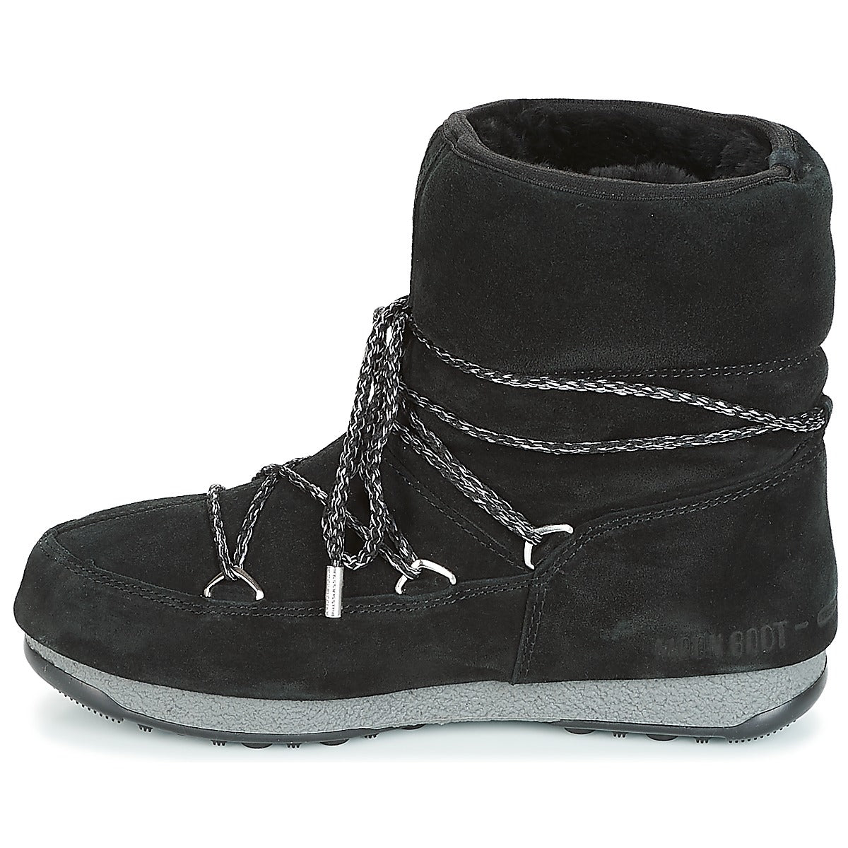 Scarpe da neve Donna Moon Boot LOW SUEDE WP Nero