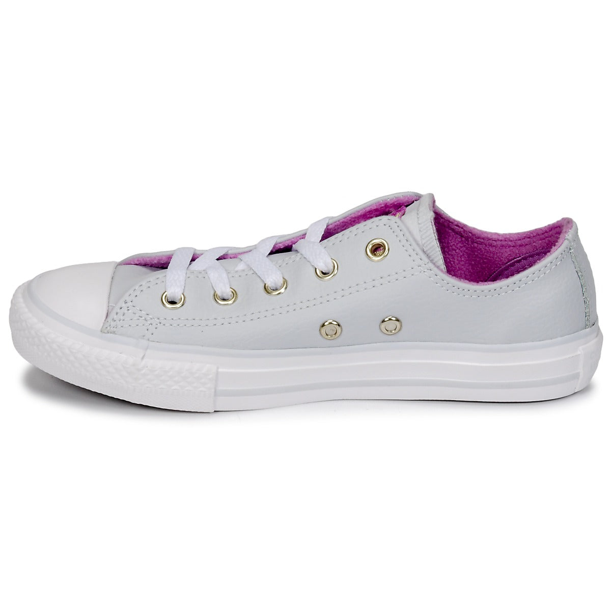 Scarpe bambini ragazza Converse CHUCK TAYLOR ALL STAR HI Argento
