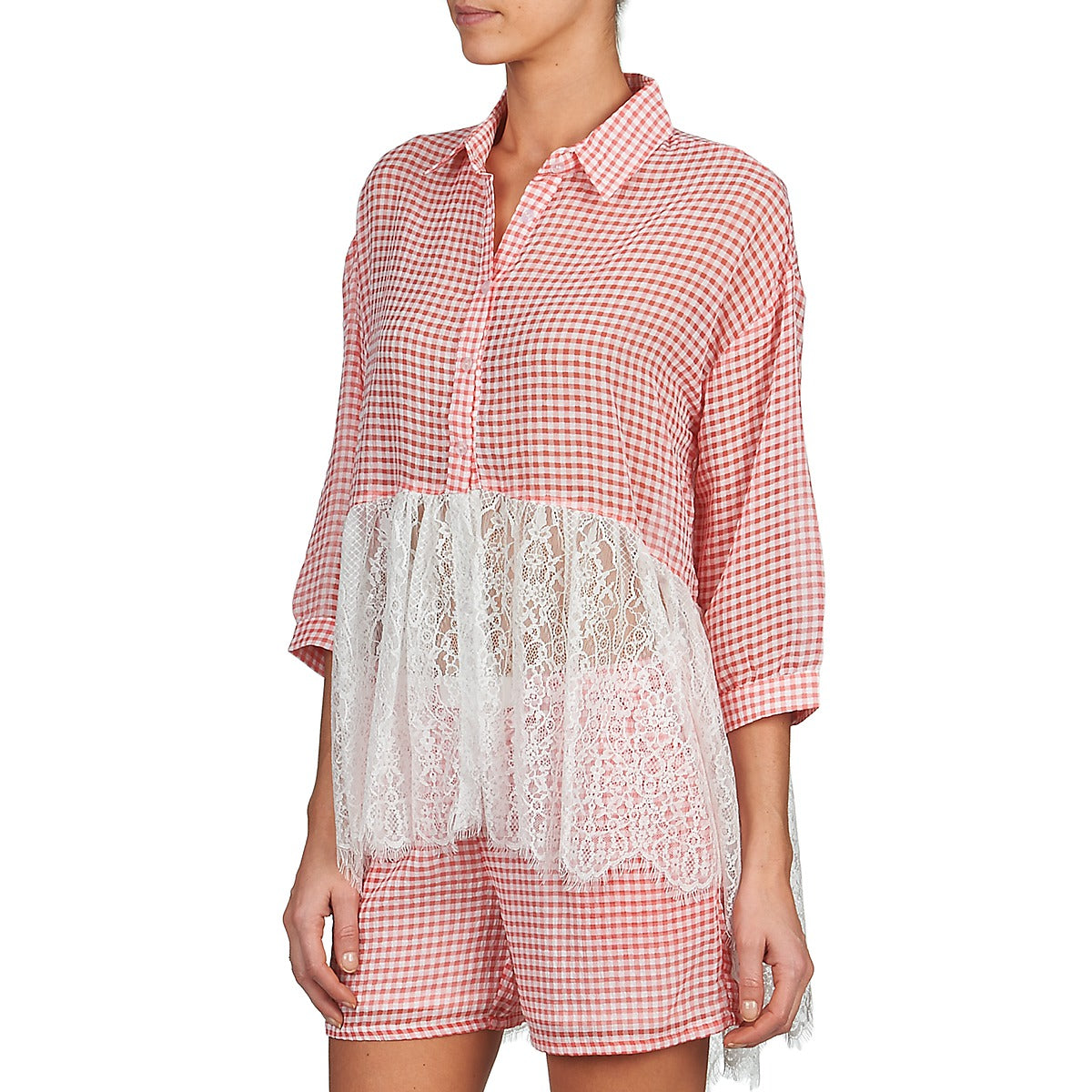 Camicia Donna Brigitte Bardot AMBRE Rosso