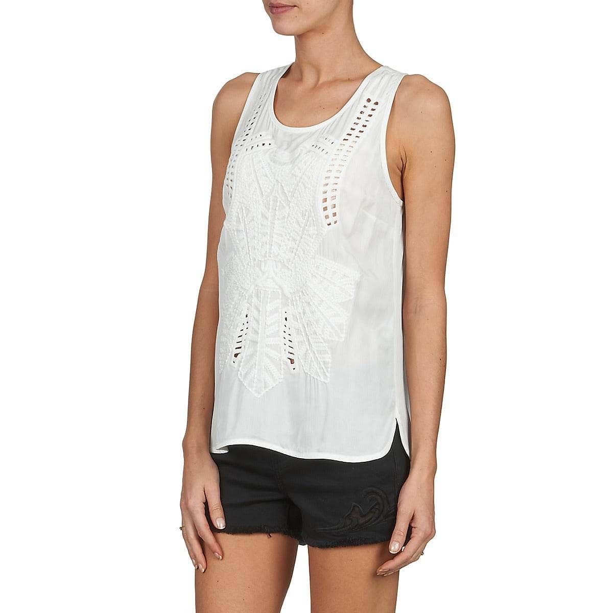 Top Donna See U Soon CHELSEA Bianco