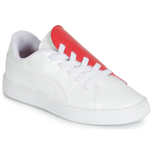 Scarpe bambini ragazza Puma PS BKT CRUSH PATENT AC.W-H Bianco