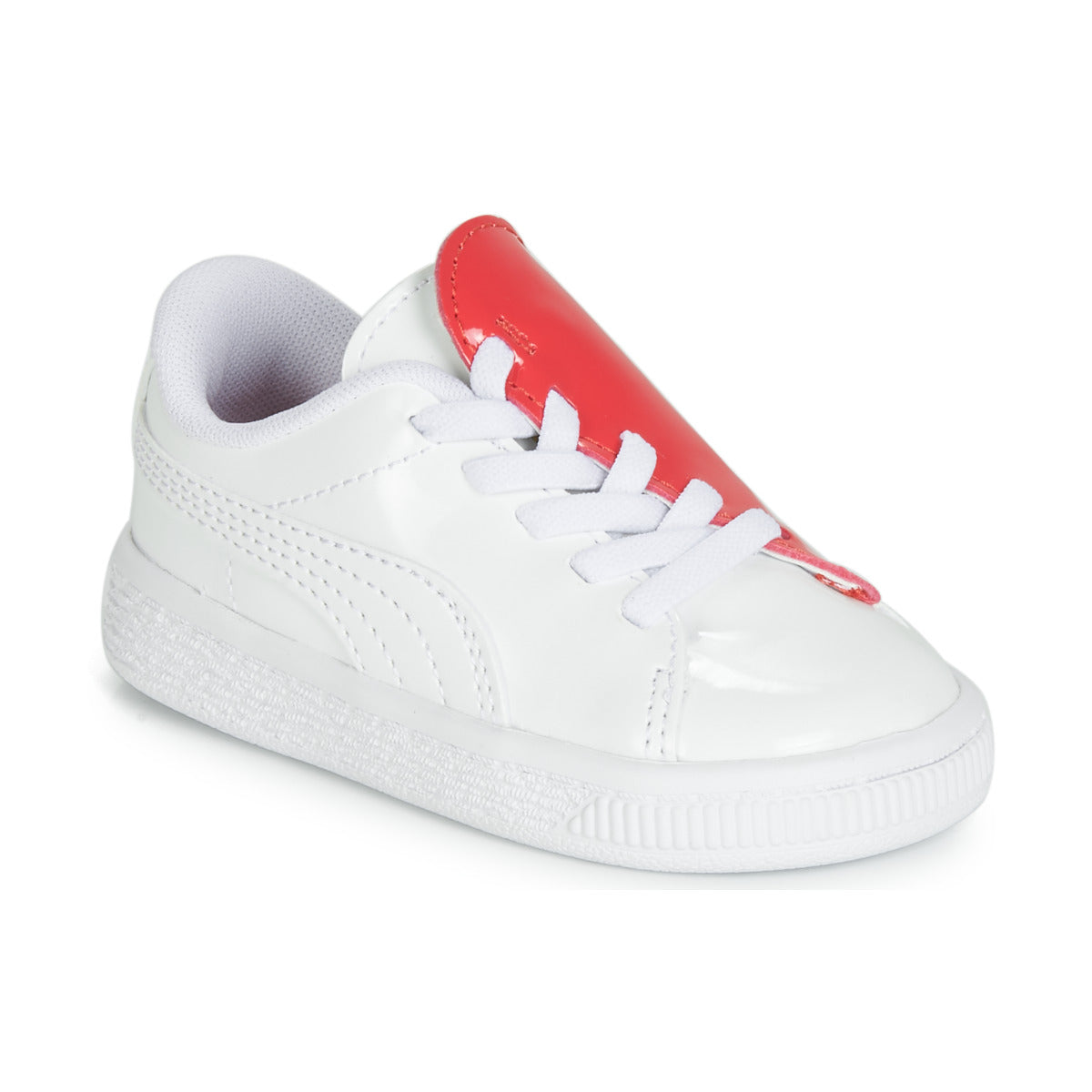 Scarpe bambini ragazza Puma INF B CRUSH PATENT AC.W-H Bianco