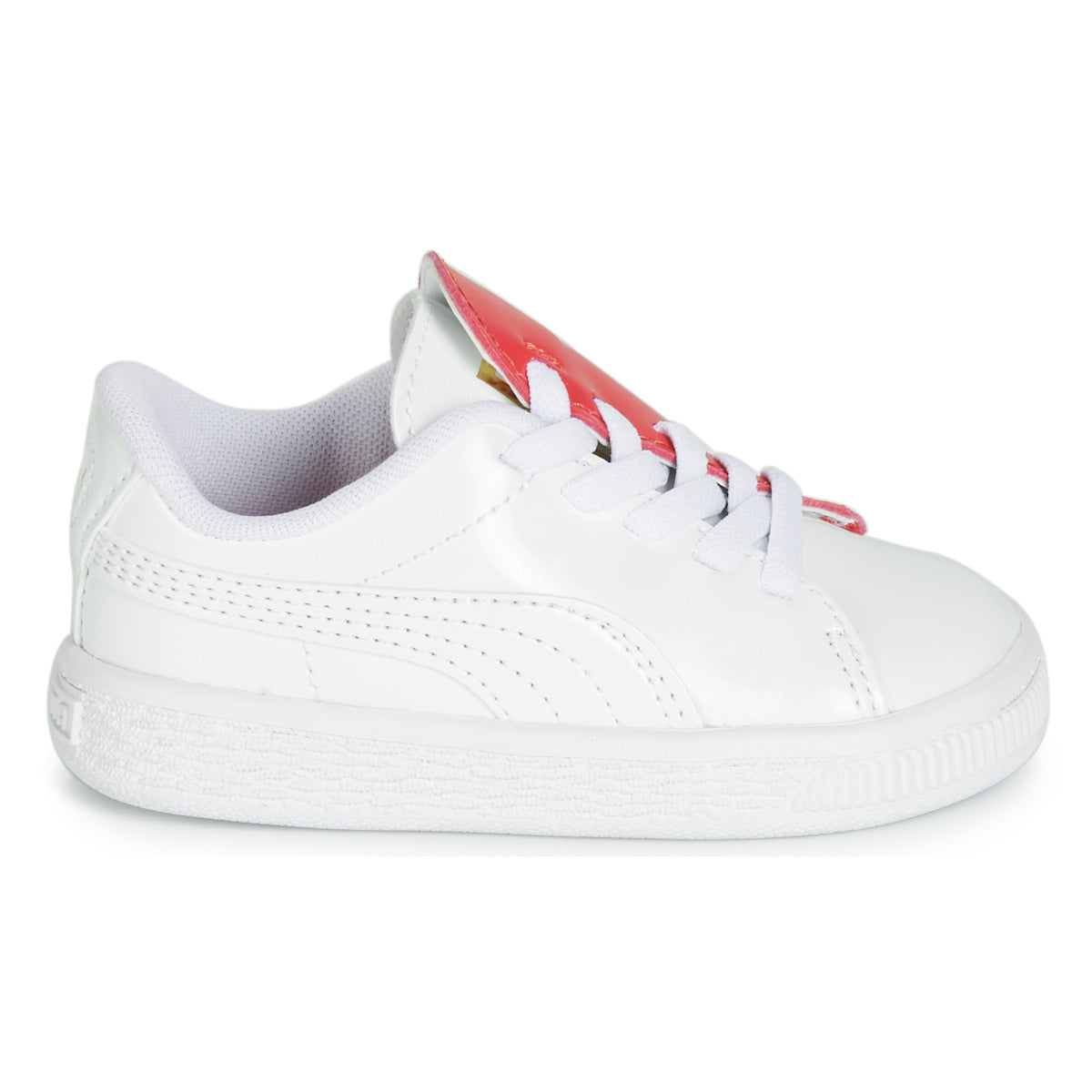 Scarpe bambini ragazza Puma INF B CRUSH PATENT AC.W-H Bianco