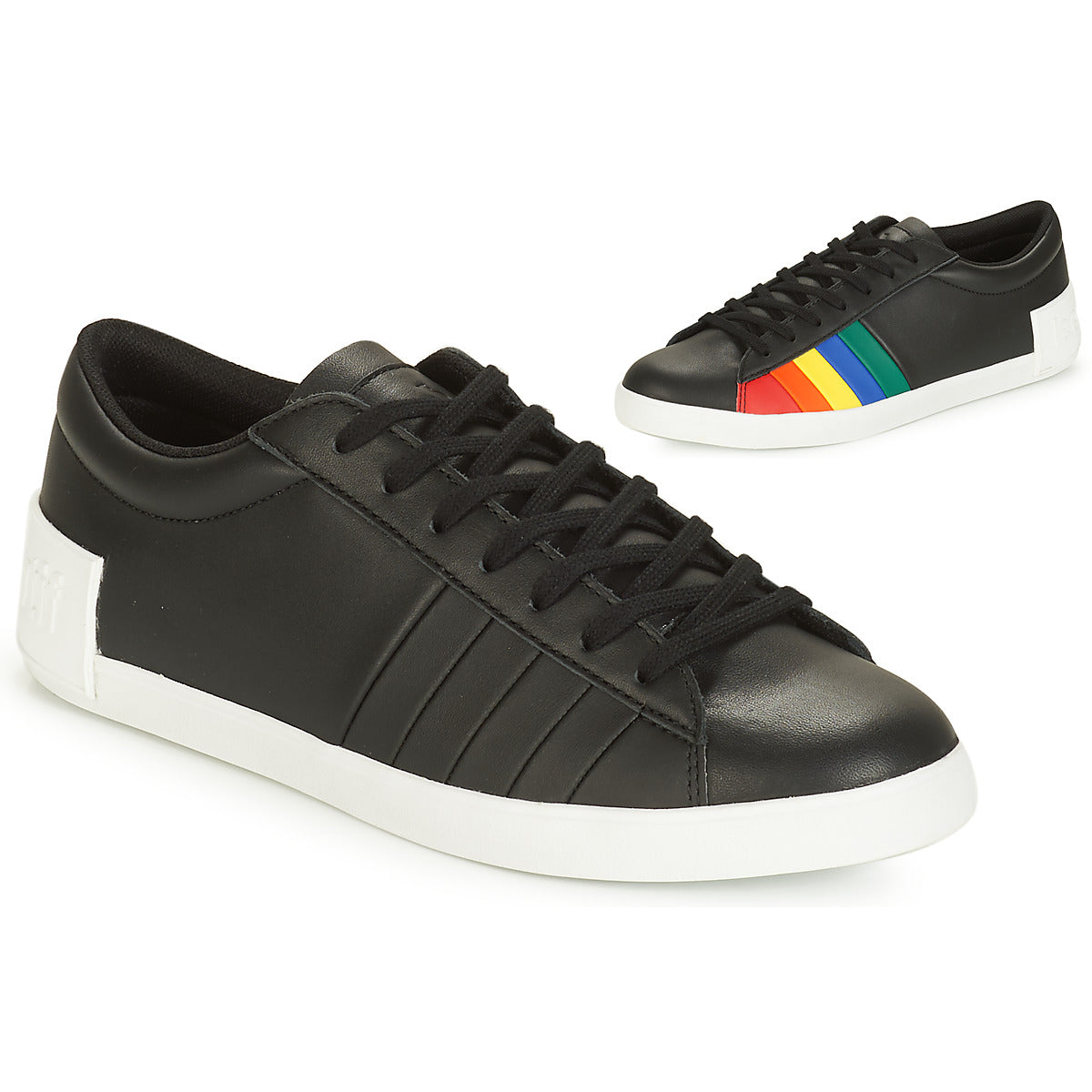 Sneakers basse Donna Le Coq Sportif FLAG Nero