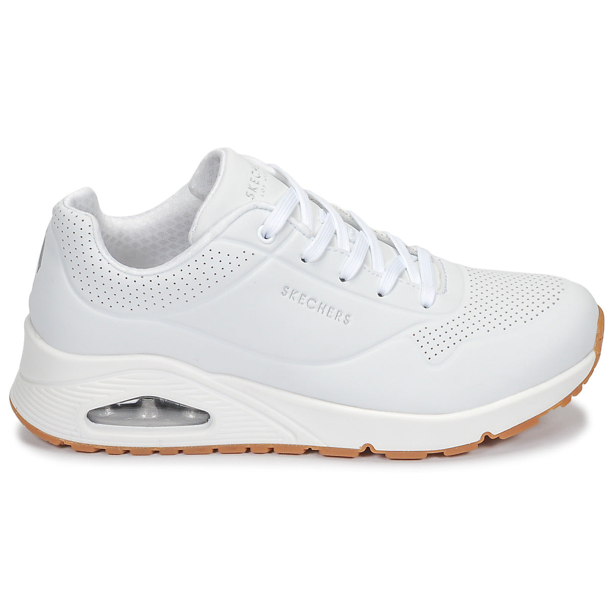 Sneakers basse Donna Skechers UNO Bianco