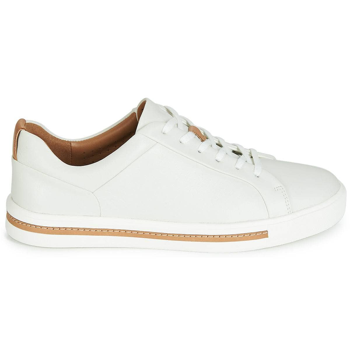 Sneakers basse Donna Clarks UN MAUI LACE Bianco