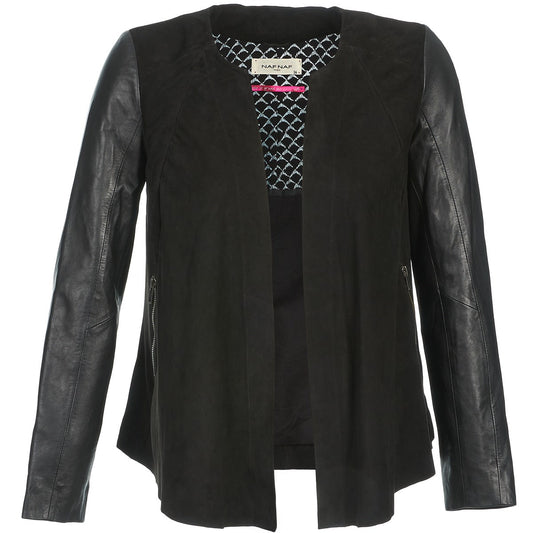 Giacca in pelle Donna Naf Naf COCOTTE Nero