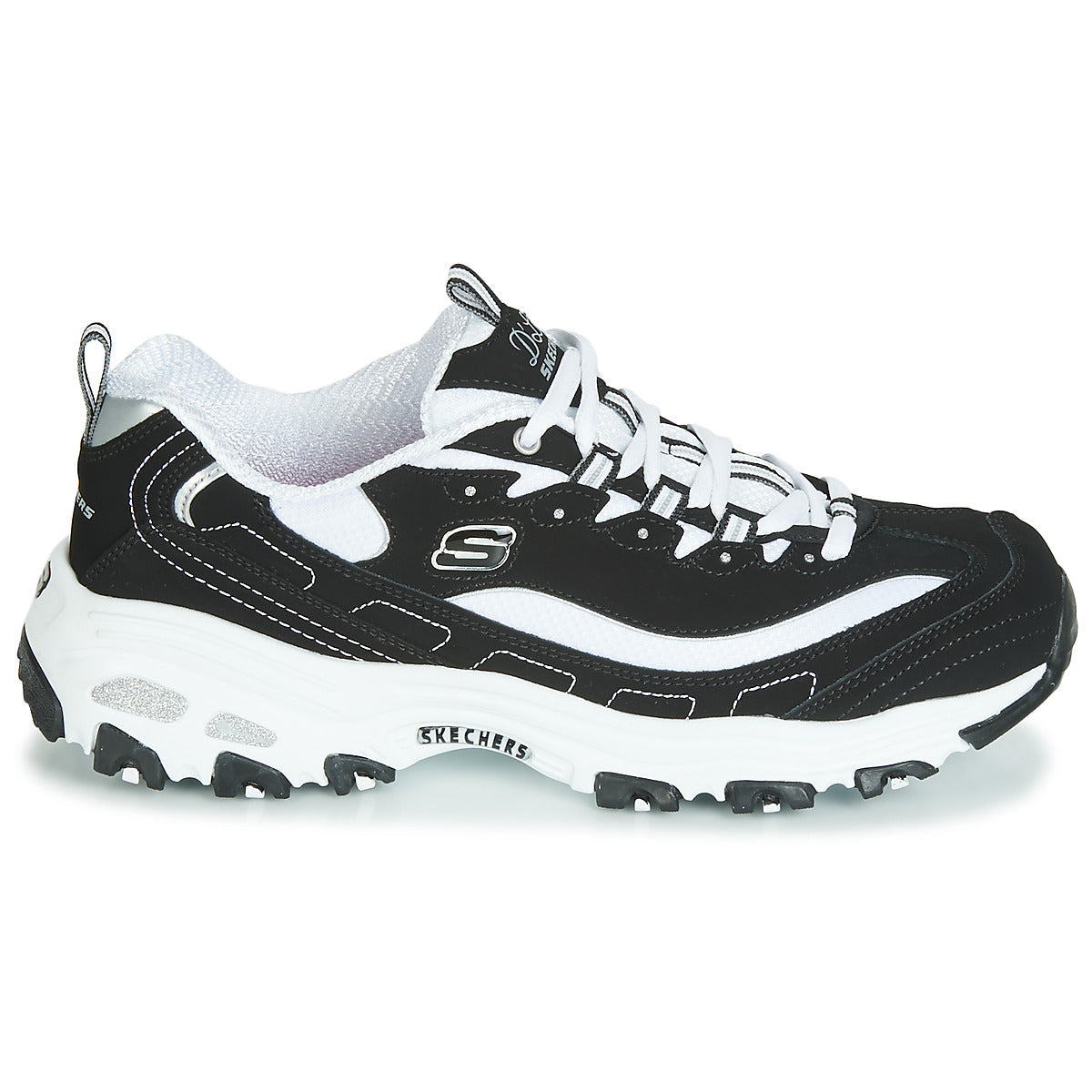 Sneakers basse Donna Skechers D’LITES Nero