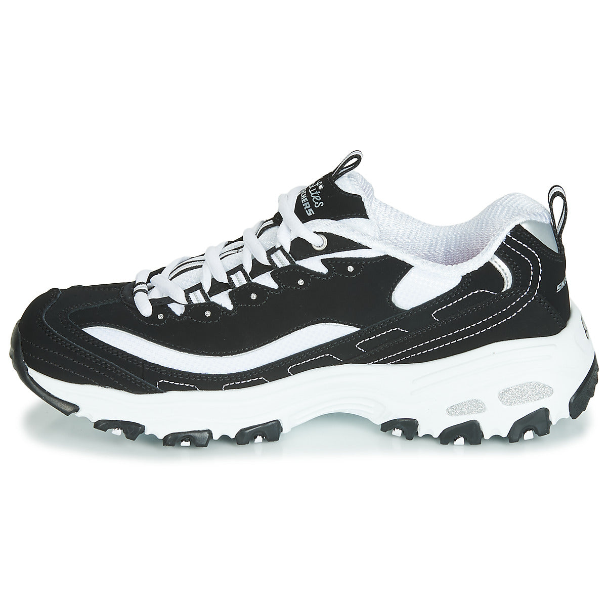 Sneakers basse Donna Skechers D’LITES Nero