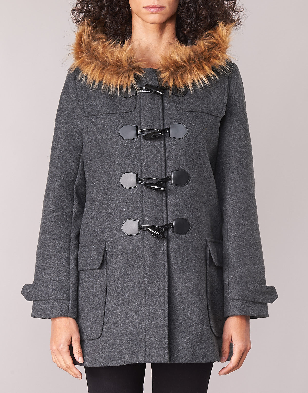 Mantella Donna Casual Attitude HAIELL Grigio