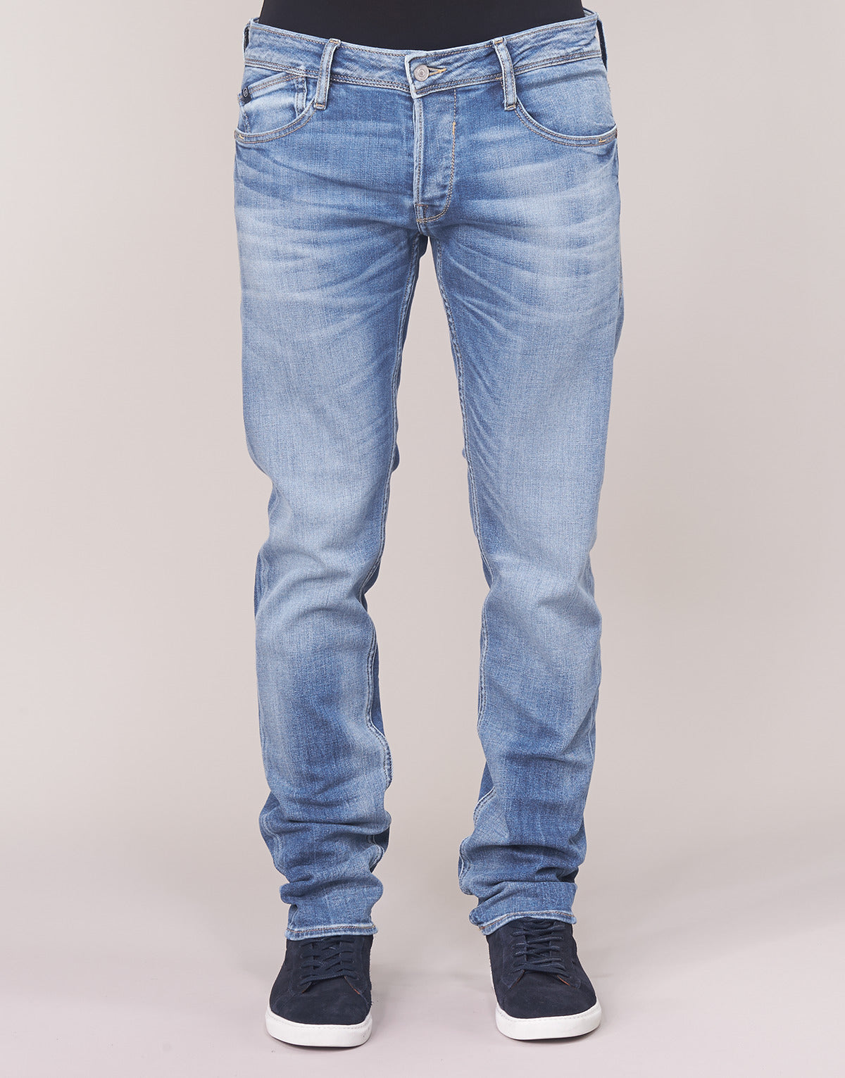 Jeans Slim Uomo Le Temps des Cerises 711 Blu