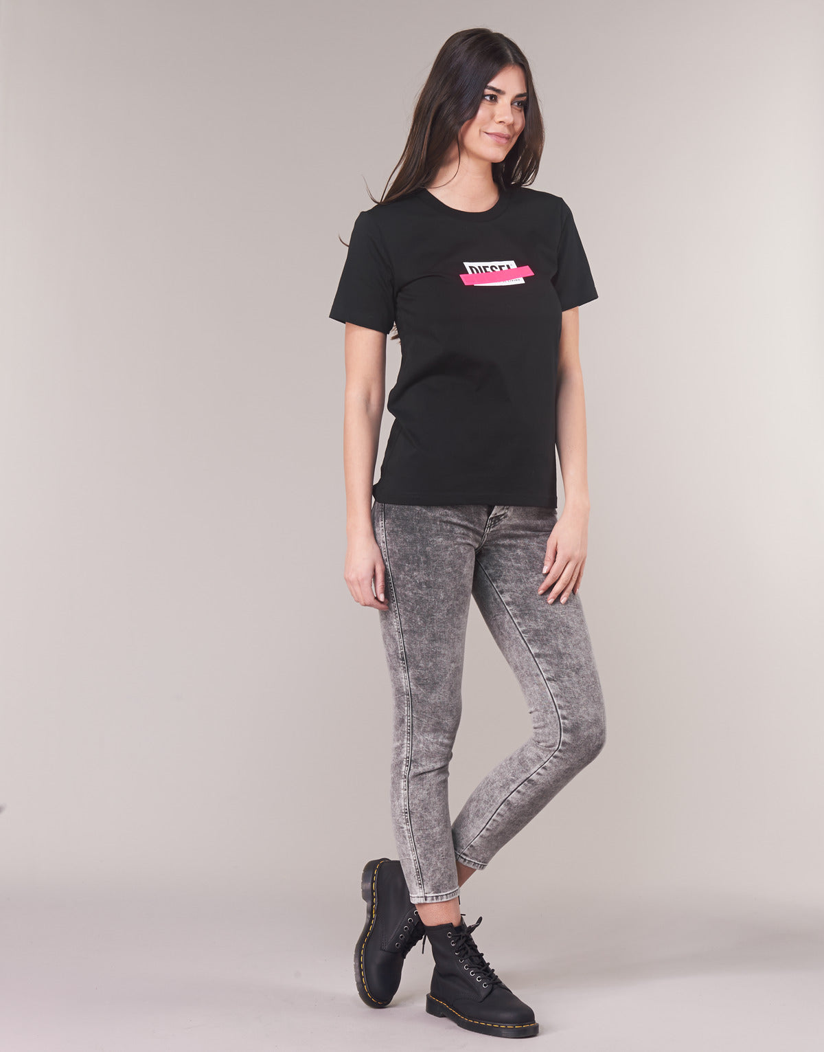 Jeans Slim Donna Diesel BABHILA Grigio