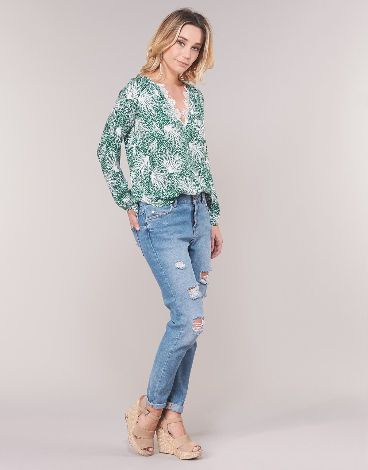 Camicetta Donna See U Soon GARAGAVE Verde