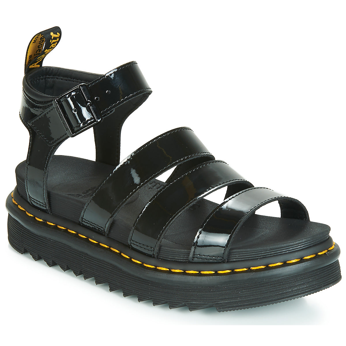 Sandali Donna Dr. Martens  BLAIRE BLACK PATENT LAMPER  Nero