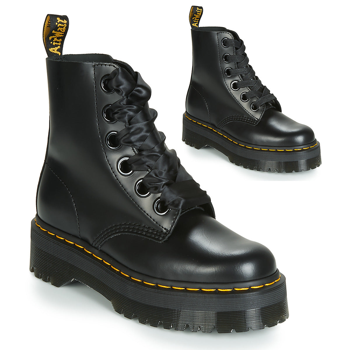 Stivaletti Donna Dr. Martens  MOLLY BLACK BUTTERO  Nero