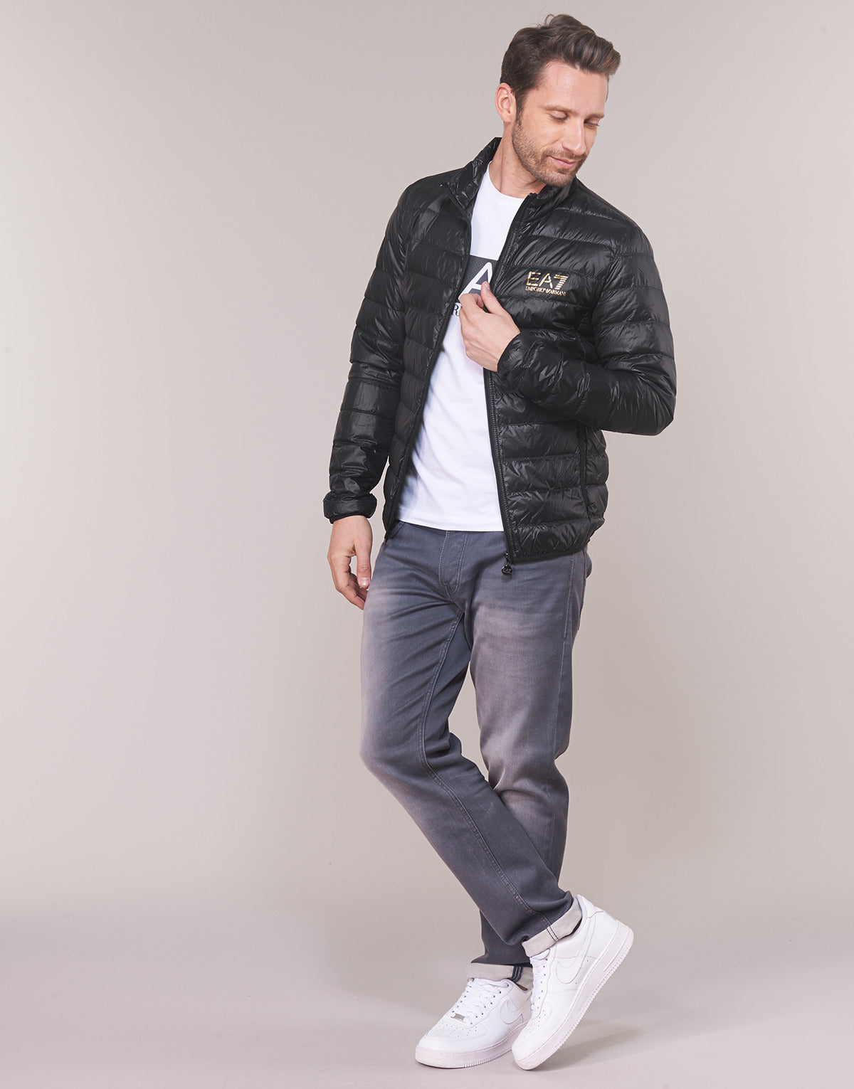 Piumino Uomo Emporio Armani EA7 TRAIN CORE ID DOWN LT Nero