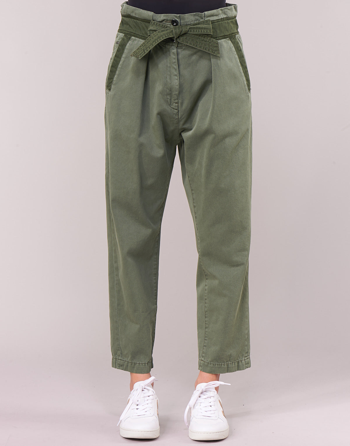 Pantalone Chino Donna G-Star Raw BRONSON ARMY PAPERBAG Kaki
