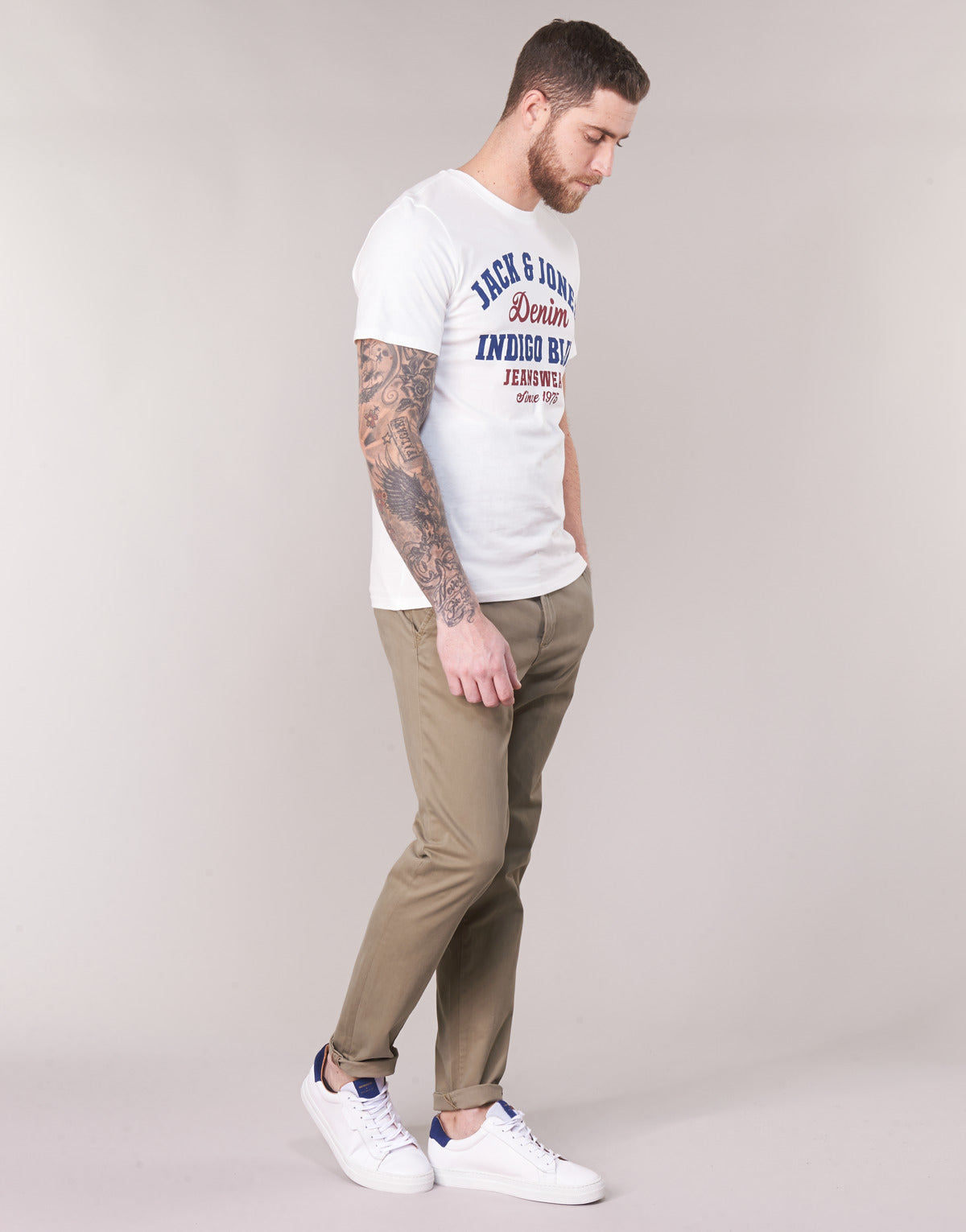 Pantalone Chino Uomo Jack & Jones JJIMARCO Beige