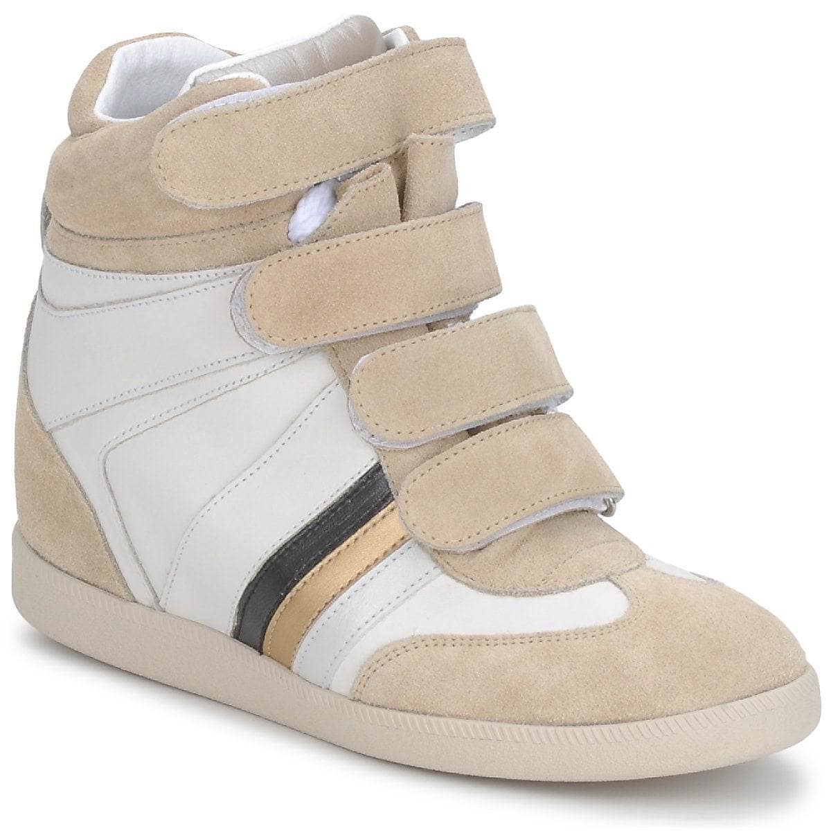 Sneakers alte Donna Serafini MANATHAN SCRATCH Bianco