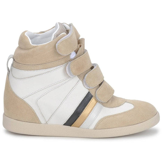 Sneakers alte Donna Serafini MANATHAN SCRATCH Bianco