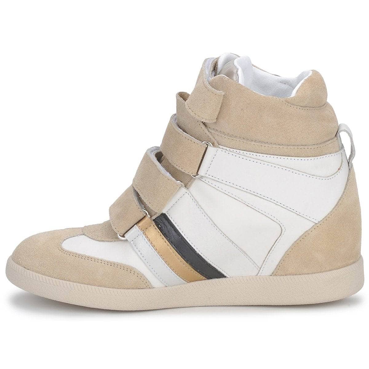 Sneakers alte Donna Serafini MANATHAN SCRATCH Bianco