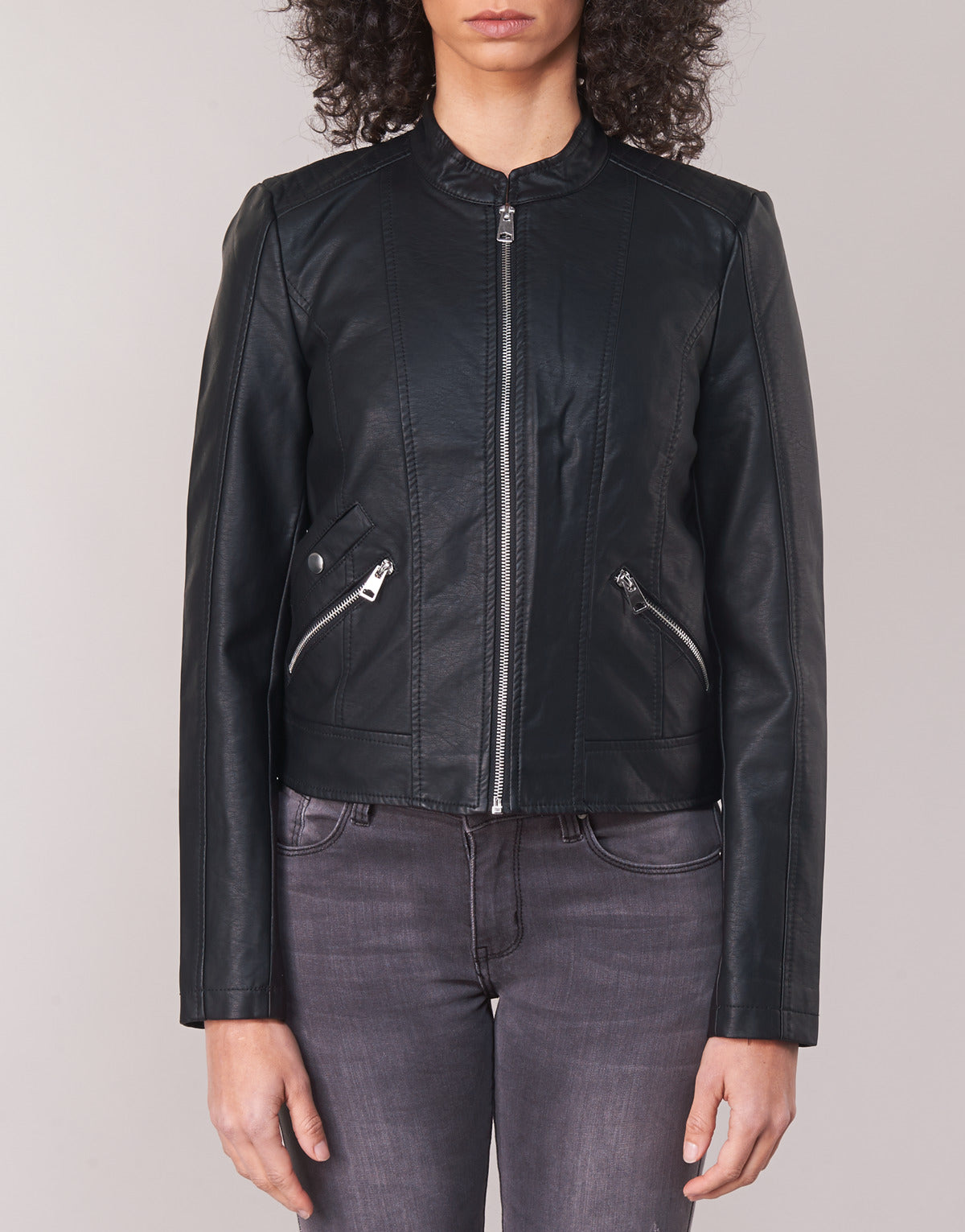 Giacca in pelle Donna Vero Moda VMKHLOE Nero