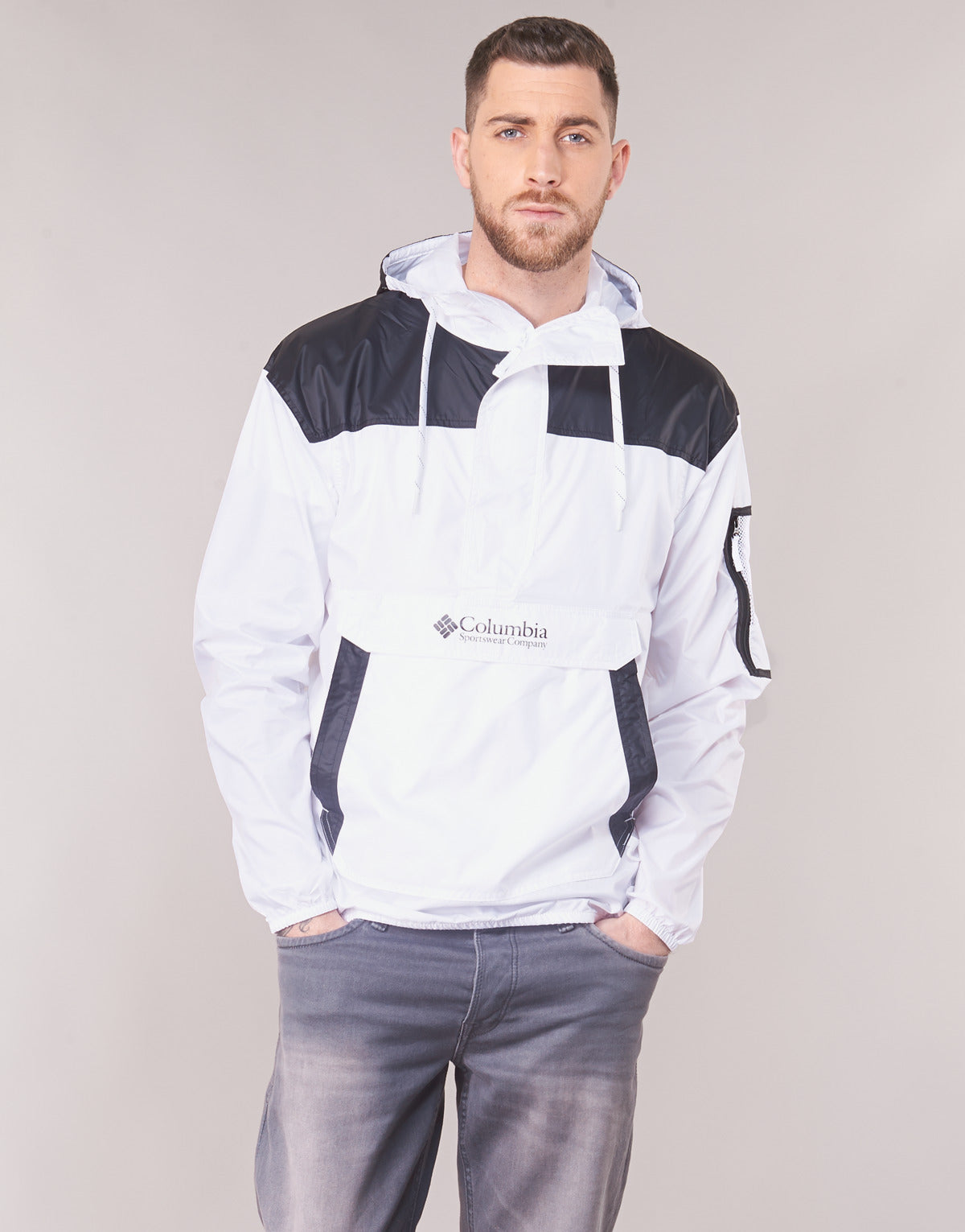 giacca a vento Uomo Columbia CHALLENGER WINDBREAKER Bianco