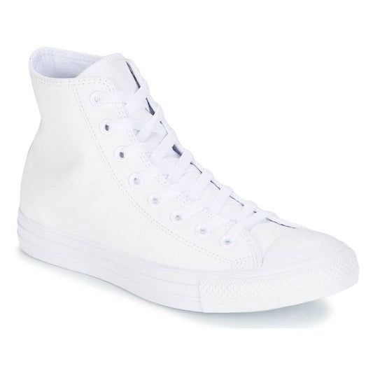 Sneakers alte Uomo Converse ALL STAR MONOCHROME CUIR HI Bianco