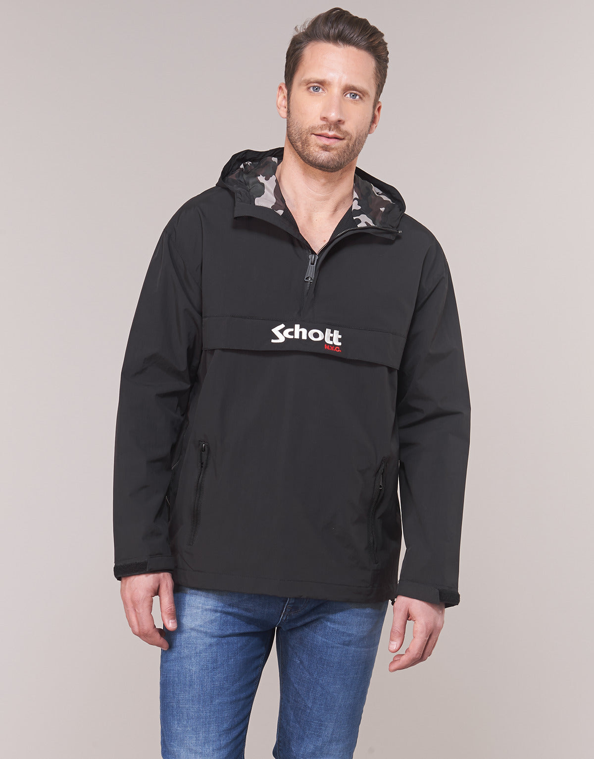 Giubbotto Uomo Schott PIKES 1 Nero