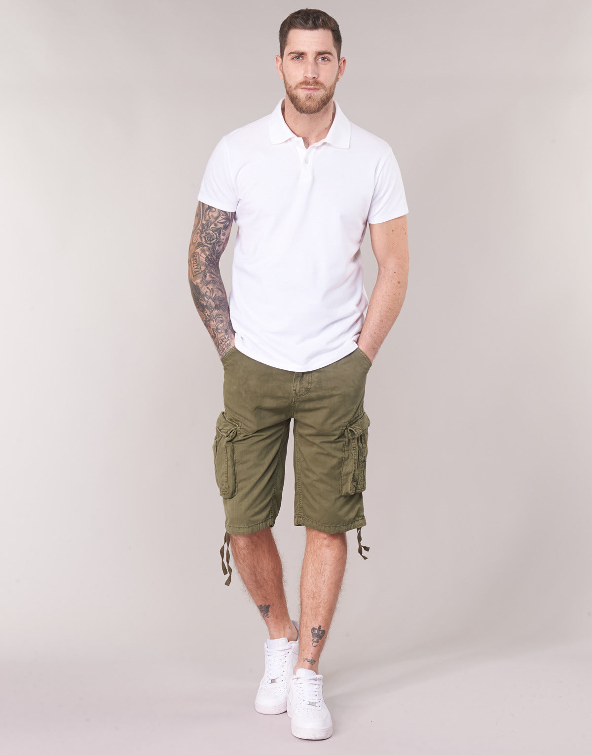 Pantaloni corti Uomo Schott TR RANGER Kaki