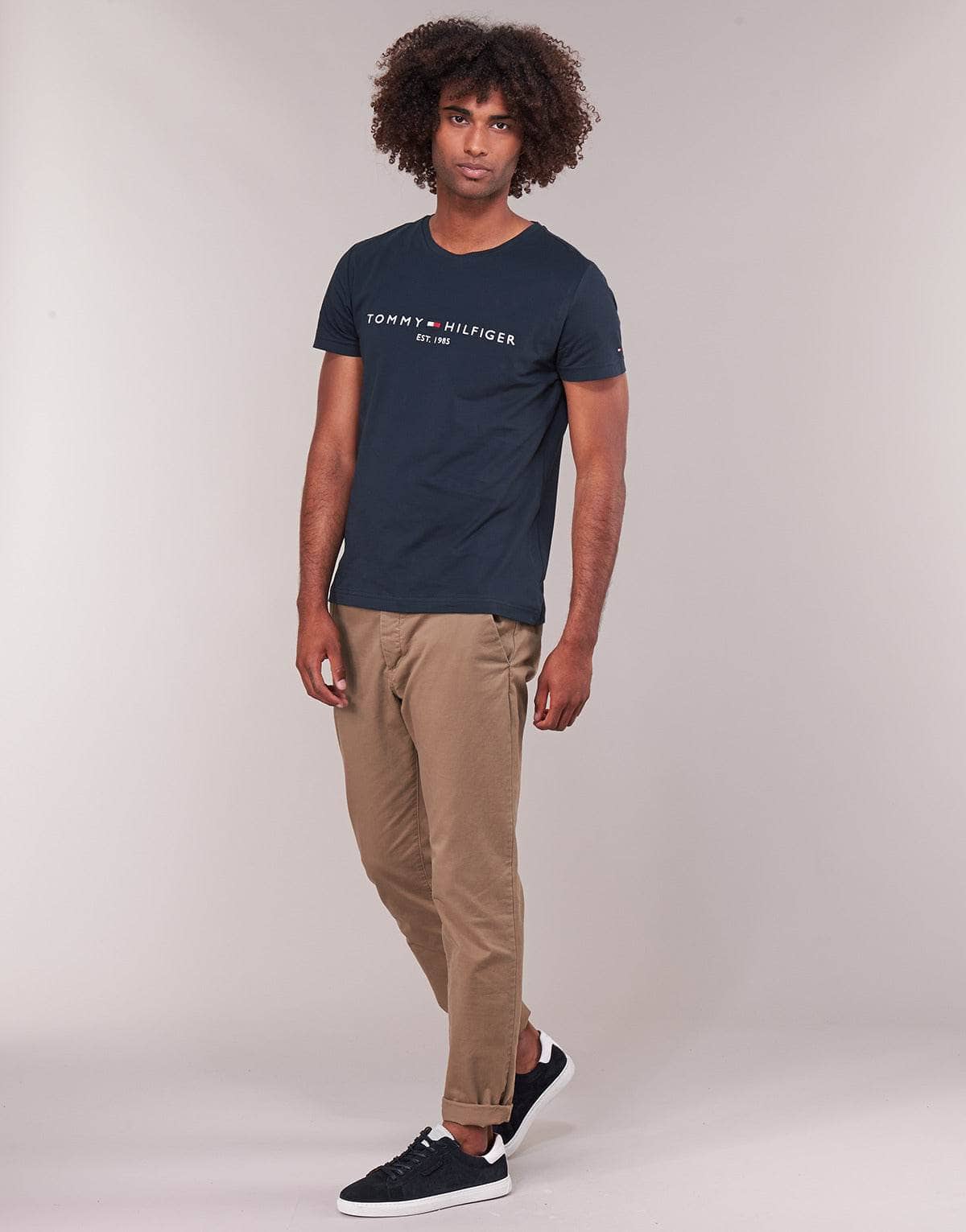 T-shirt Uomo Tommy Hilfiger TOMMY FLAG HILFIGER TEE Marine