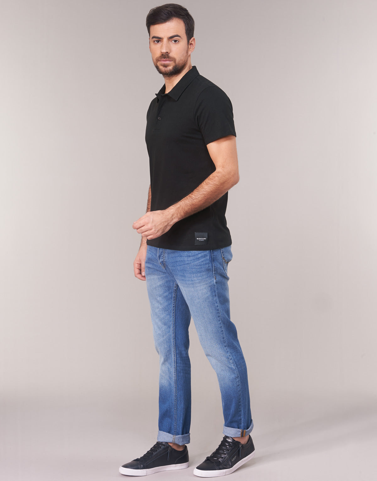 Polo Uomo Marciano S/S POLO Nero