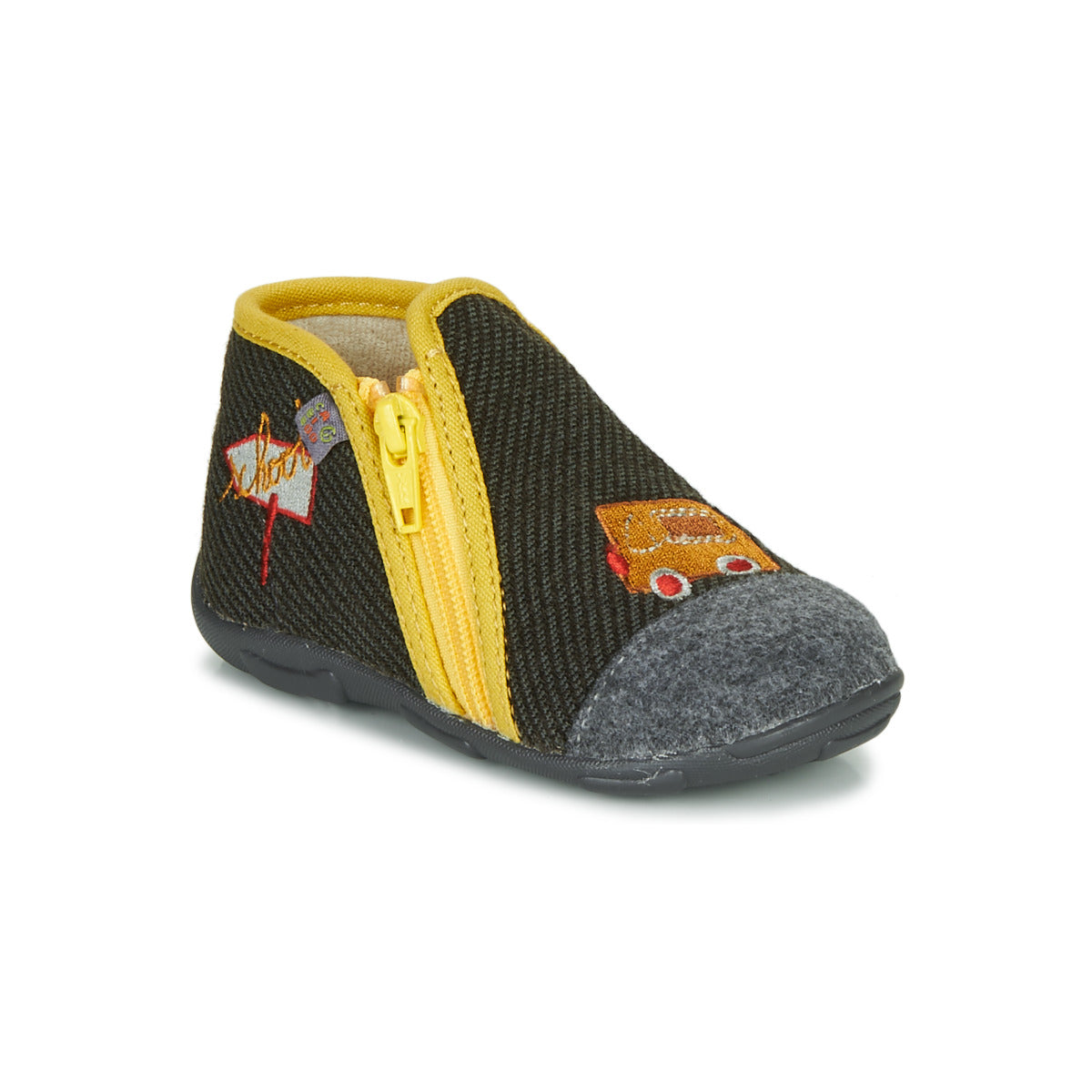 Pantofole bambini ragazzo GBB OUBIRO Nero