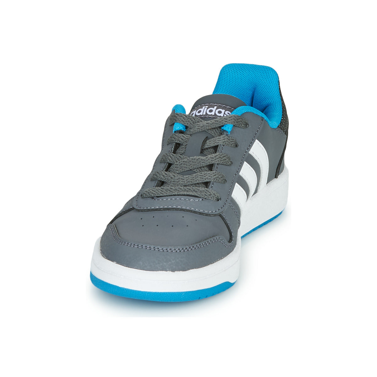 Scarpe bambini ragazza adidas HOOPS K Grigio