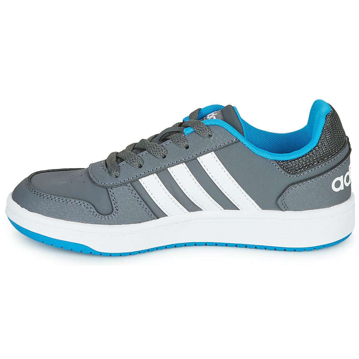 Scarpe bambini ragazza adidas HOOPS K Grigio