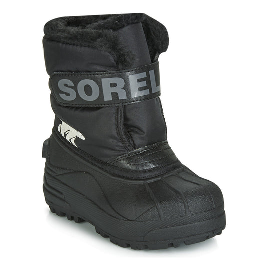 Scarpe da neve bambini ragazza Sorel CHILDRENS SNOW COMMANDER Nero