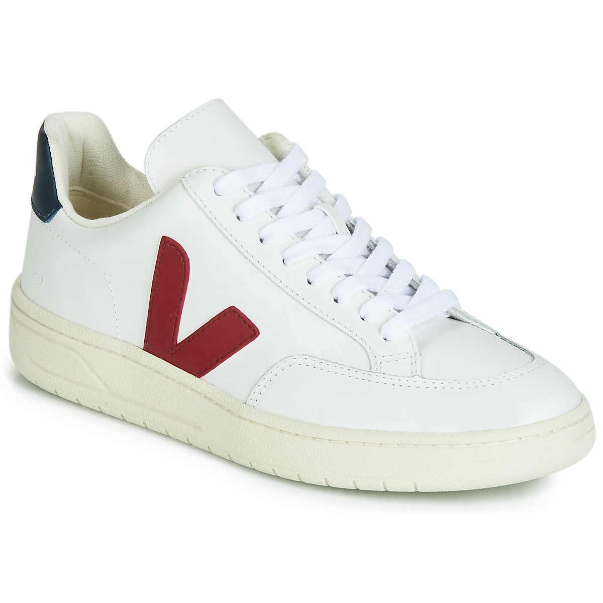 Sneakers Uomo Veja V-12 LEATHER Bianco