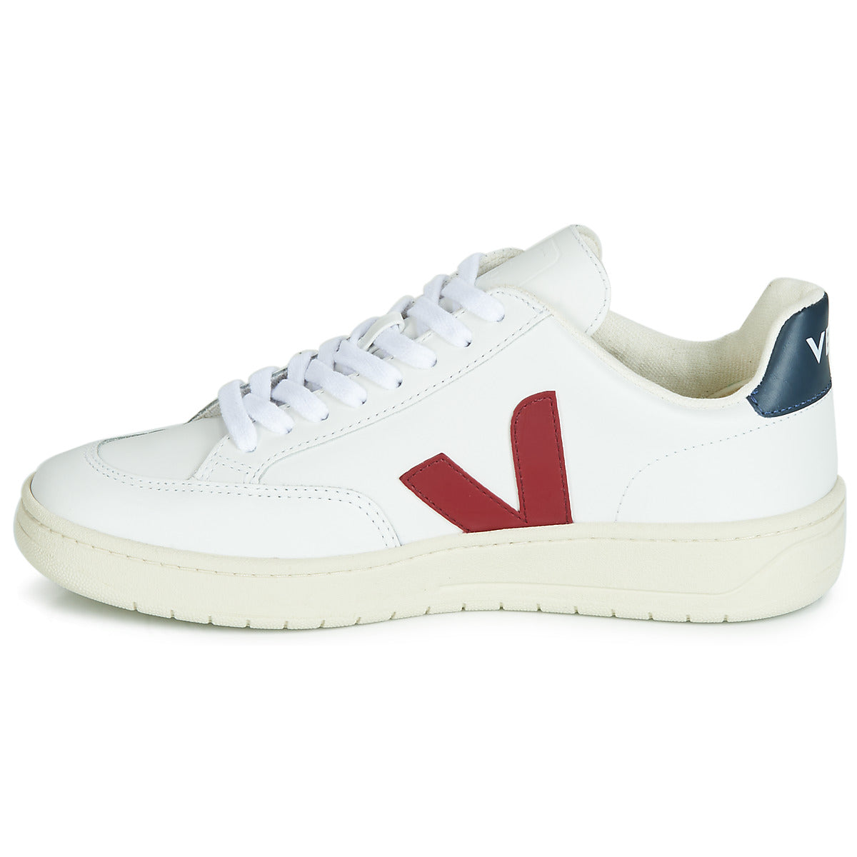 Sneakers Uomo Veja V-12 LEATHER Bianco