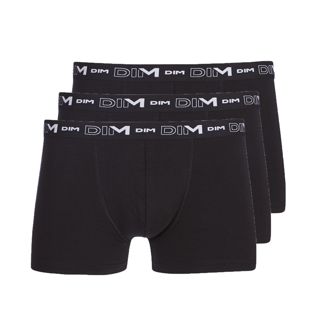 Boxer Uomo DIM COTON STRETCH X3 Nero