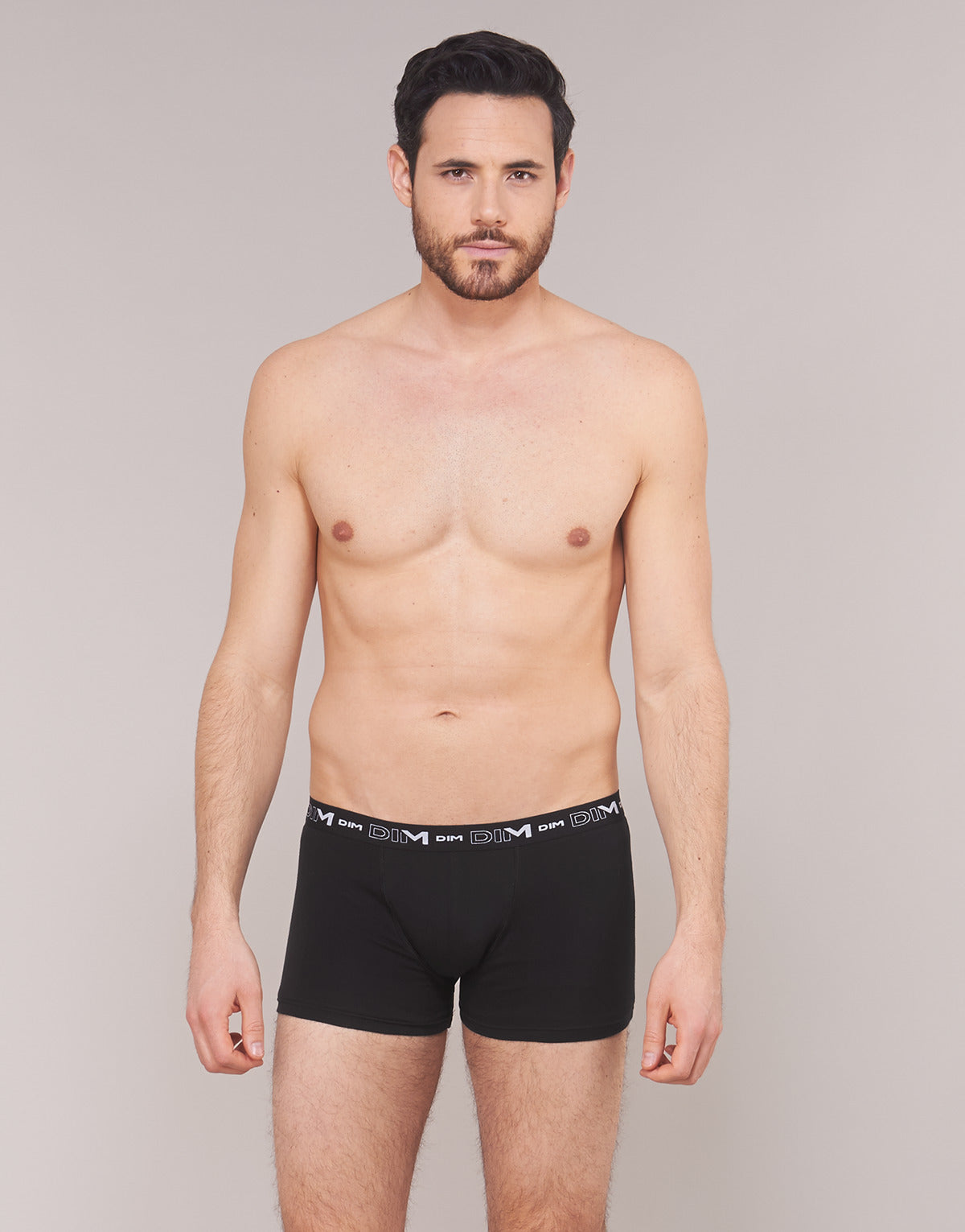 Boxer Uomo DIM COTON STRETCH X3 Nero