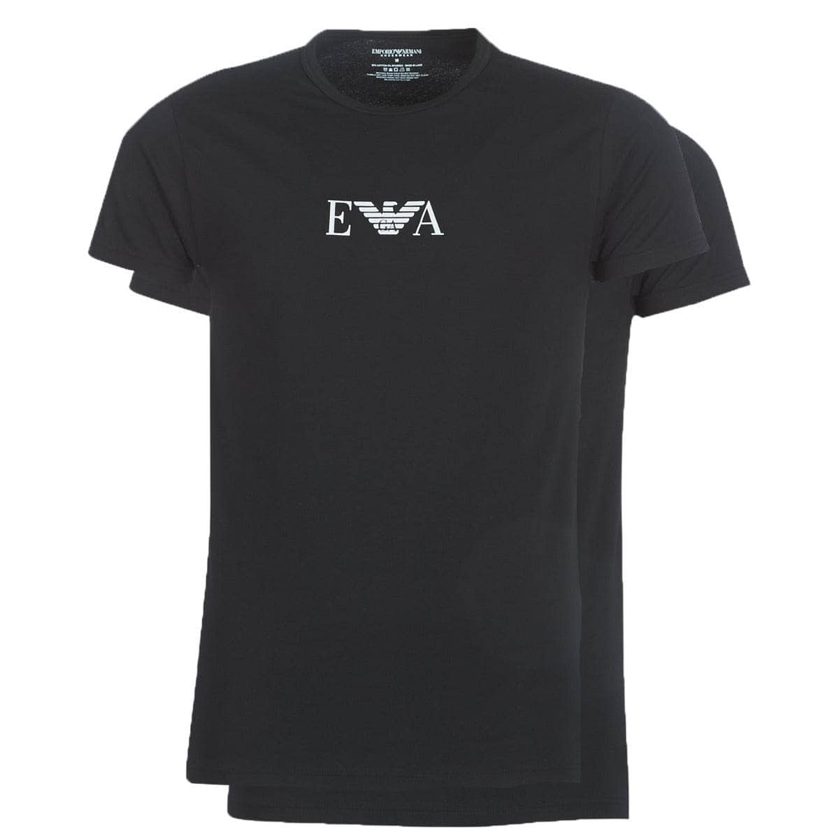 T-shirt Uomo Emporio Armani CC715-PACK DE 2 Nero
