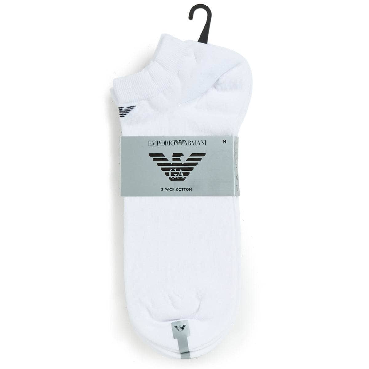 Calzini bassi Uomo Emporio Armani CC134-PACK DE 3 Bianco